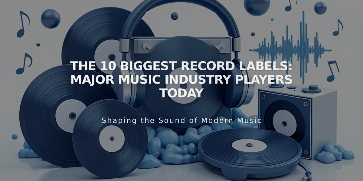 The 10 Biggest Record Labels: Major Music Industry Players Today