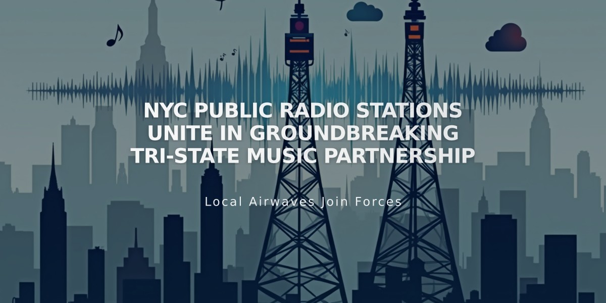 NYC Public Radio Stations Unite in Groundbreaking Tri-State Music Partnership