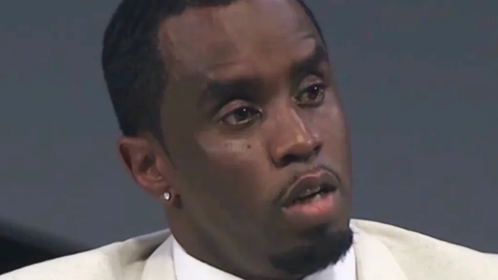 Diddy's stern face during legal battle