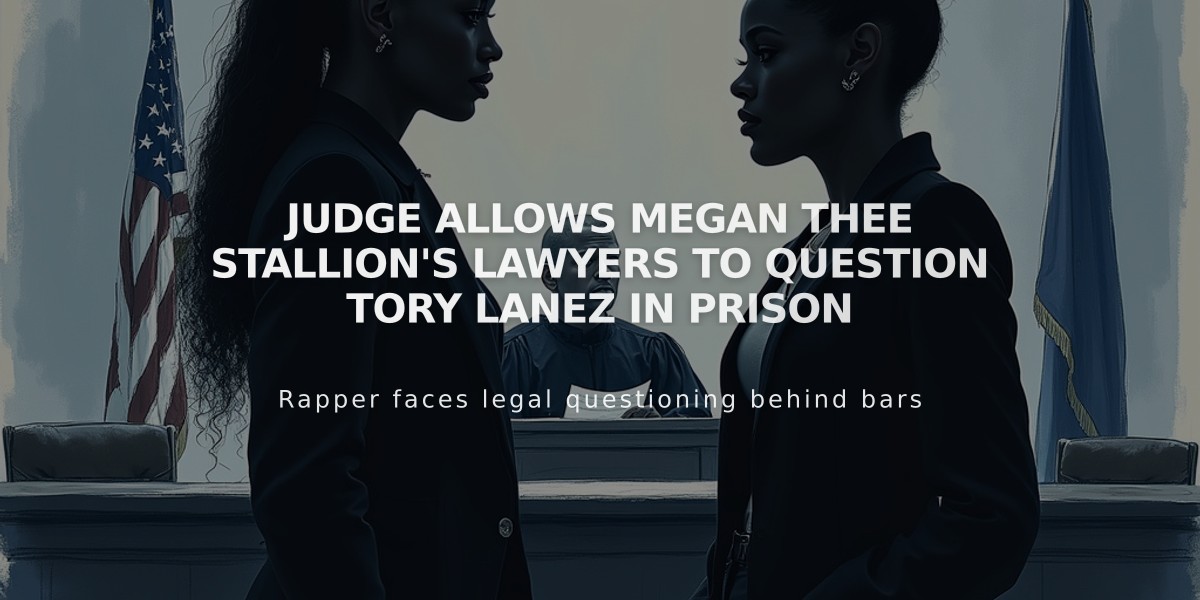 Judge Allows Megan Thee Stallion's Lawyers to Question Tory Lanez in Prison