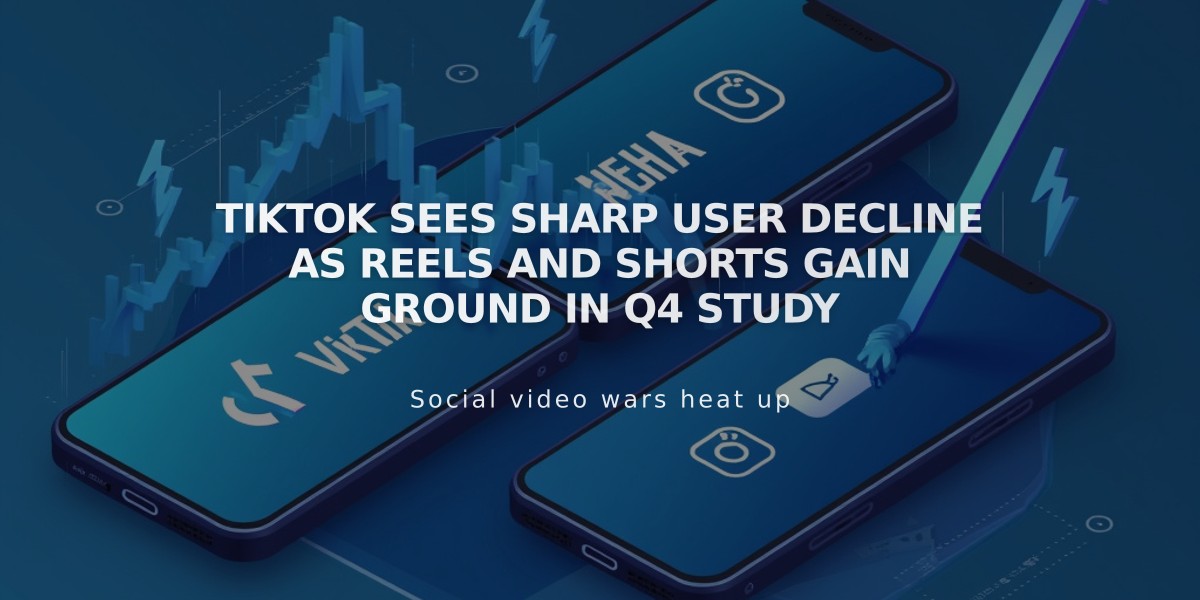 TikTok Sees Sharp User Decline as Reels and Shorts Gain Ground in Q4 Study