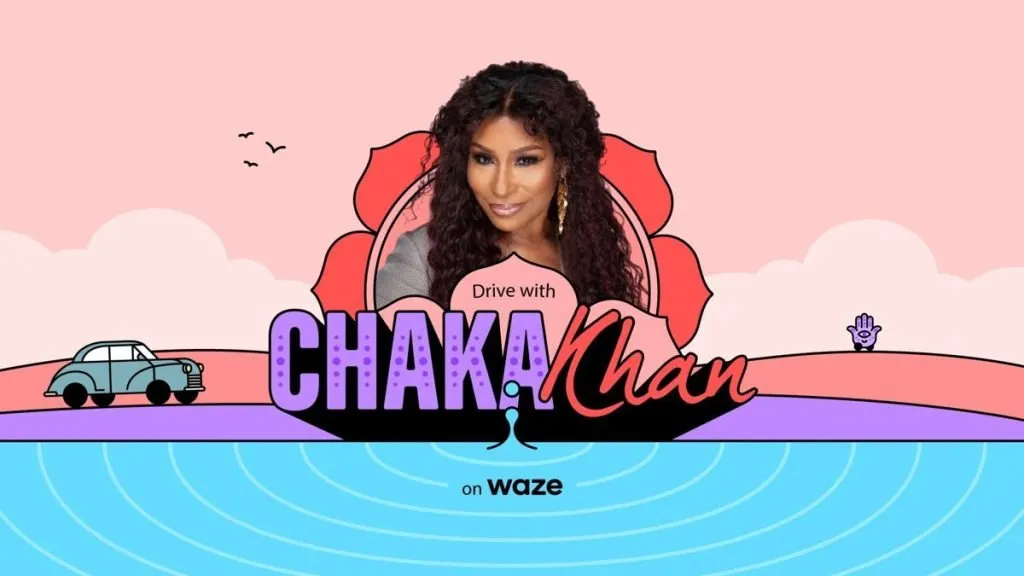 Chaka Khan on Waze app display