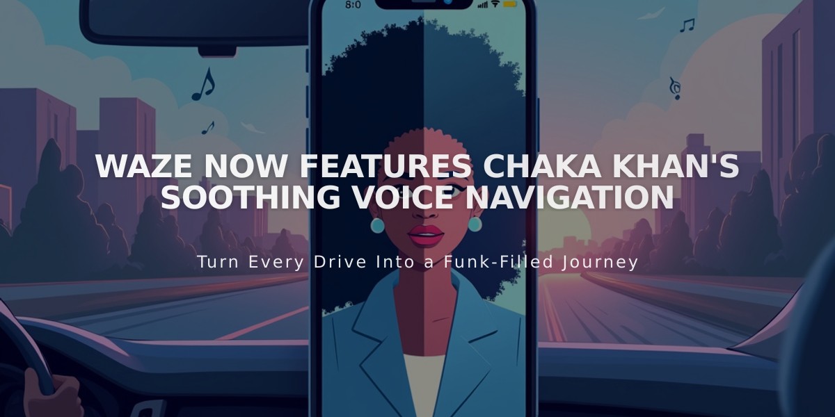 Waze Now Features Chaka Khan's Soothing Voice Navigation