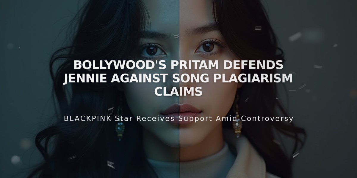 Bollywood's Pritam Defends Jennie Against Song Plagiarism Claims