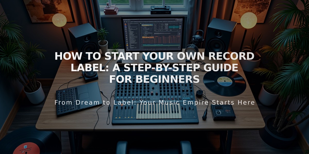 How to Start Your Own Record Label: A Step-by-Step Guide for Beginners