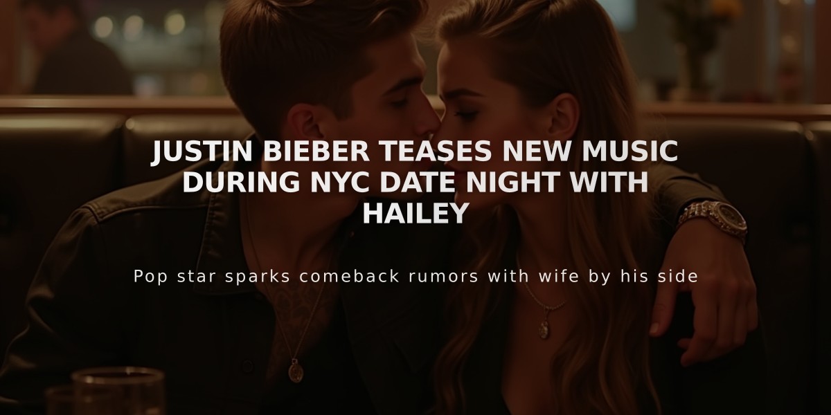 Justin Bieber Teases New Music During NYC Date Night with Hailey